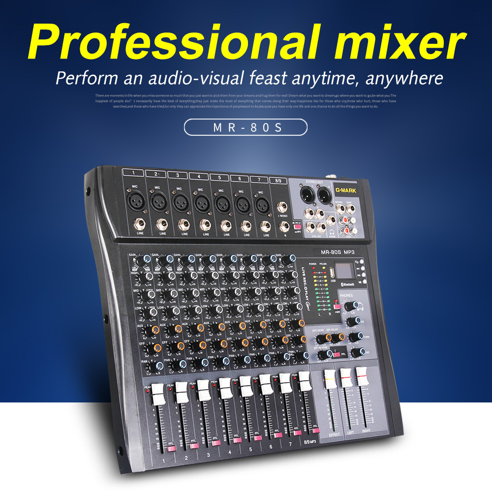 Audio Mark Music - G-MARK MR80S Audio Mixer Interface USB