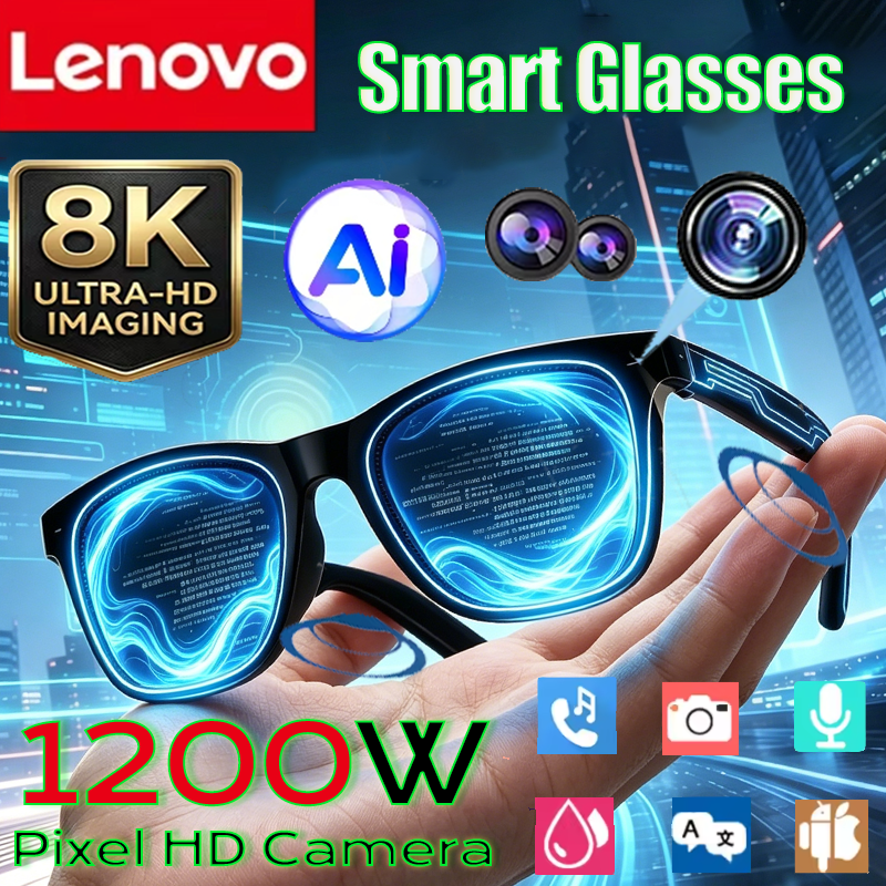 Audio To Music - Lenovo AI 8K Camera Sunglasses Touch