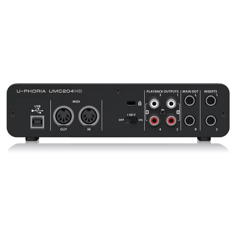 Behringer UMC204HD 2-in/4-out  - Audio Music Interface บทวิจารณ์และราคา
