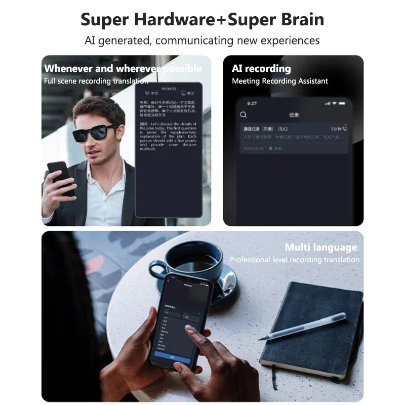 AI Translation Glasses Smart S - Audio Music Volume บทวิจารณ์และราคา