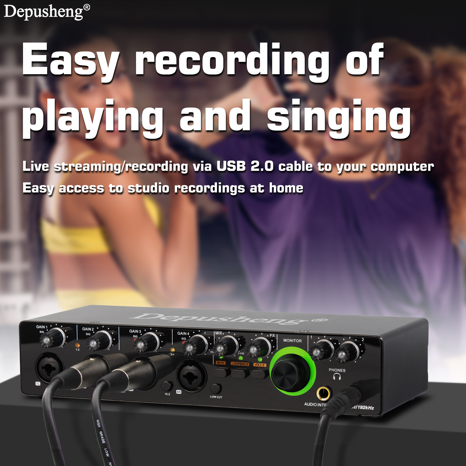 Depusheng Audio Interface RX4  - Audio Music Interface บทวิจารณ์และราคา