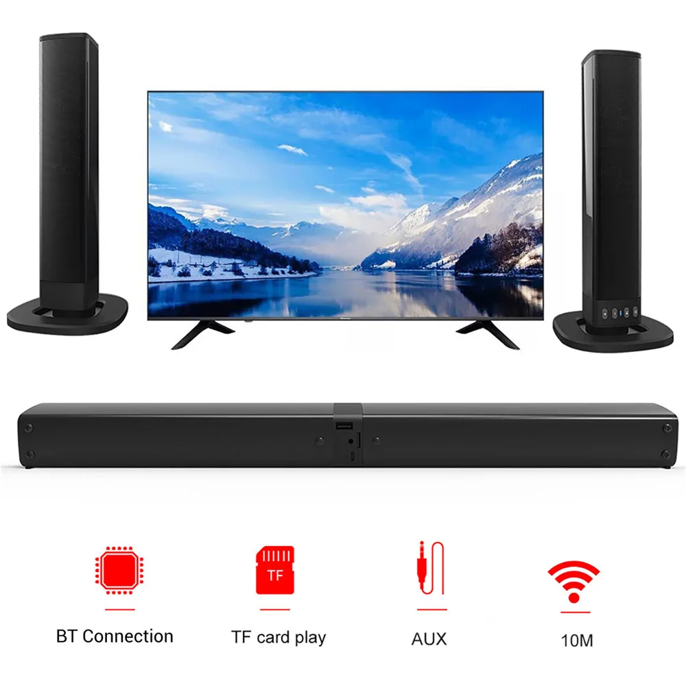 Wireless Bluetooth TV Sound Ba - Audio Music Center บทวิจารณ์และราคา