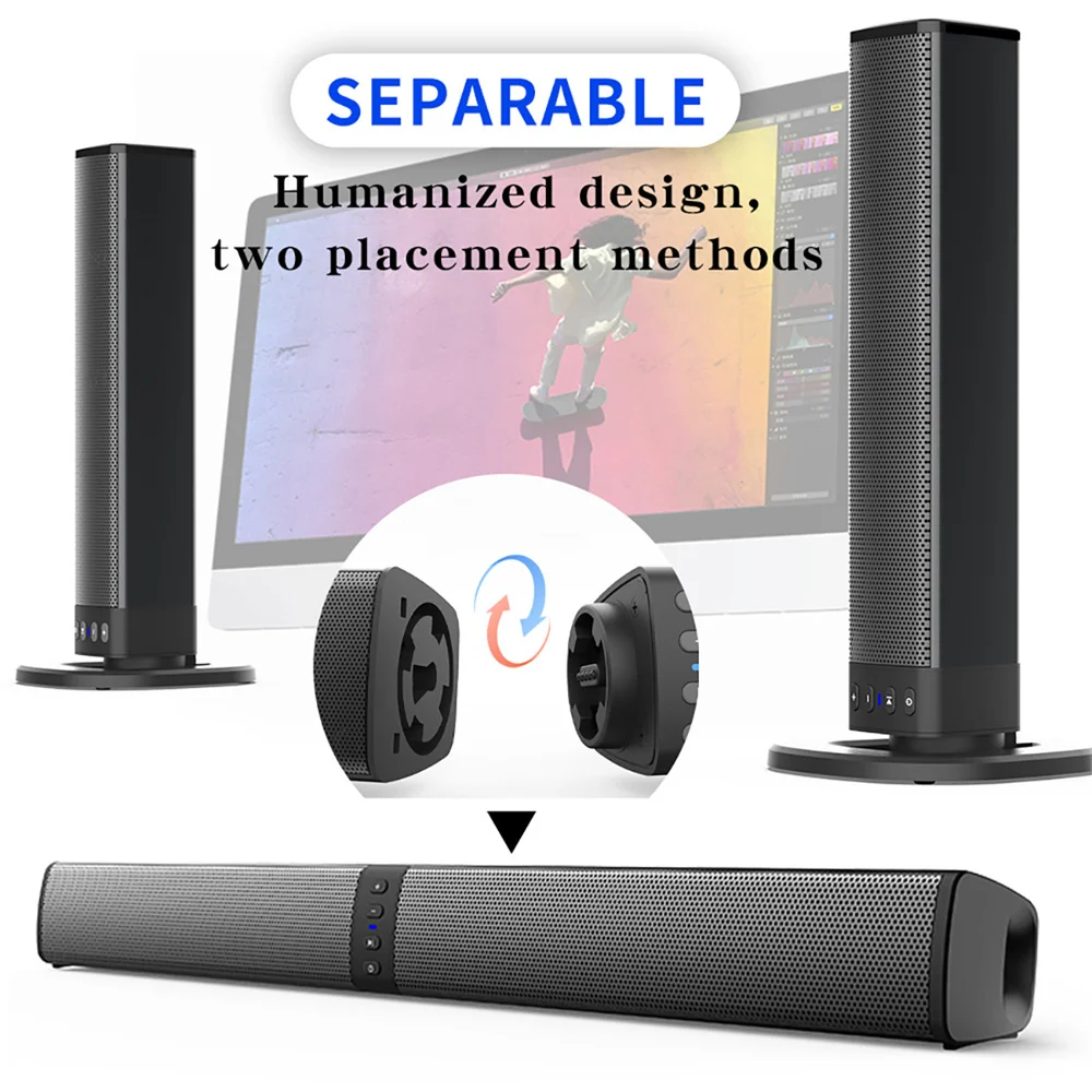 Wireless Bluetooth TV Sound Ba - Audio Music Center บทวิจารณ์และราคา