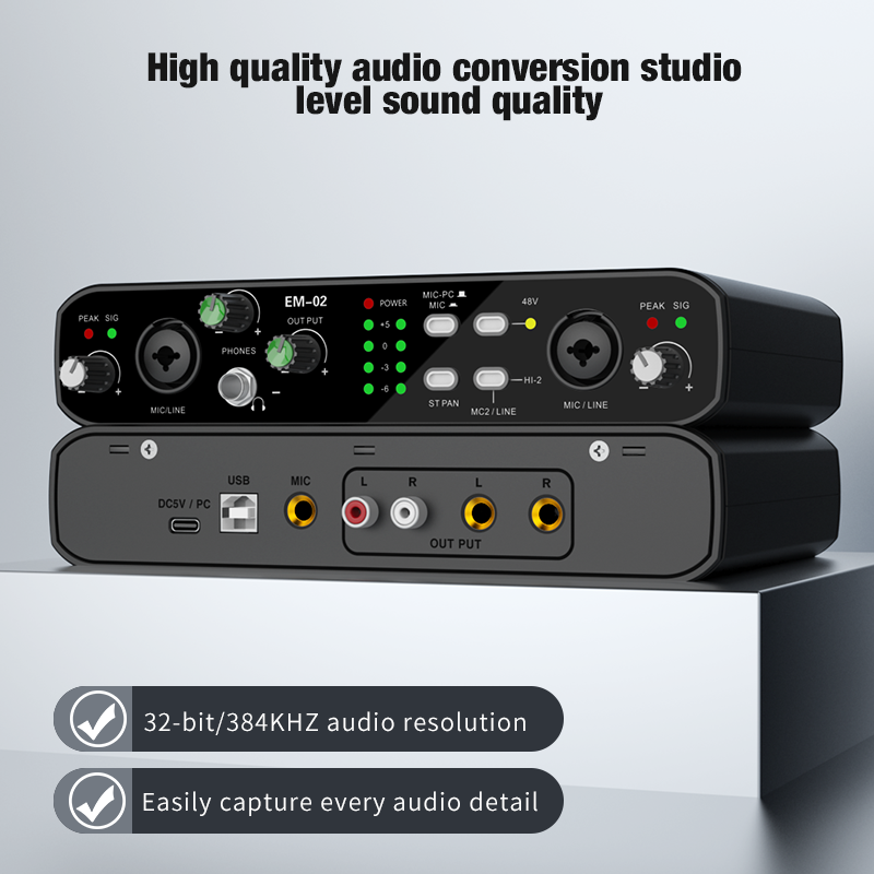 Audio Interface With Microphon - Audio Music Interface บทวิจารณ์และราคา