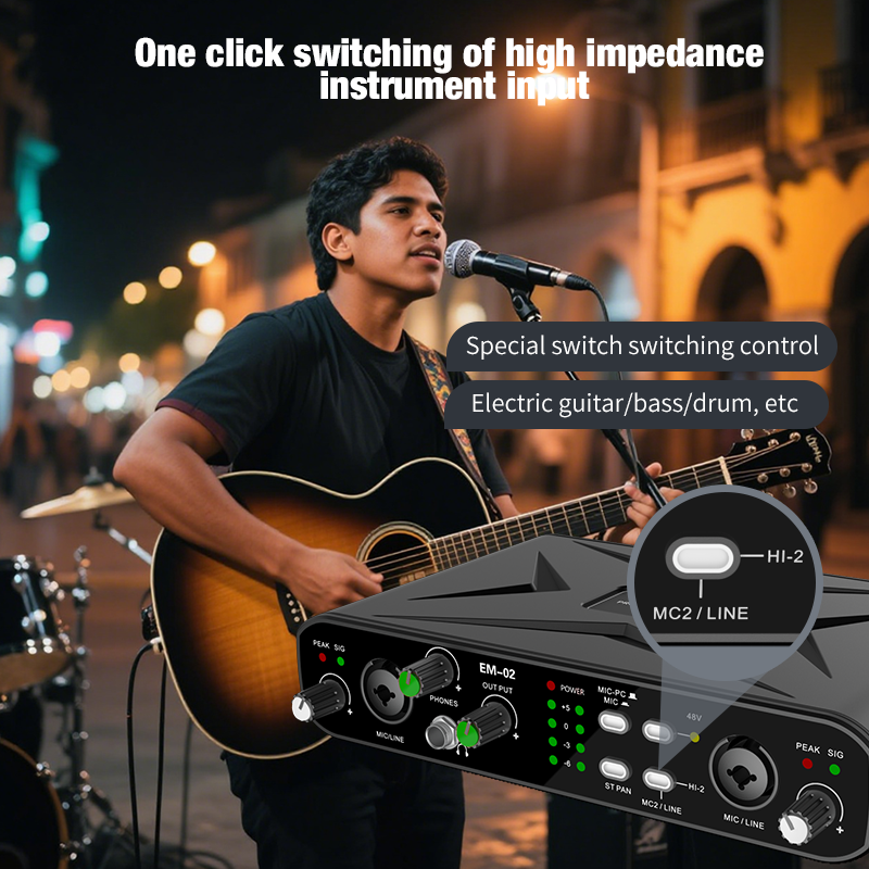 Audio Interface With Microphon - Audio Music Interface บทวิจารณ์และราคา