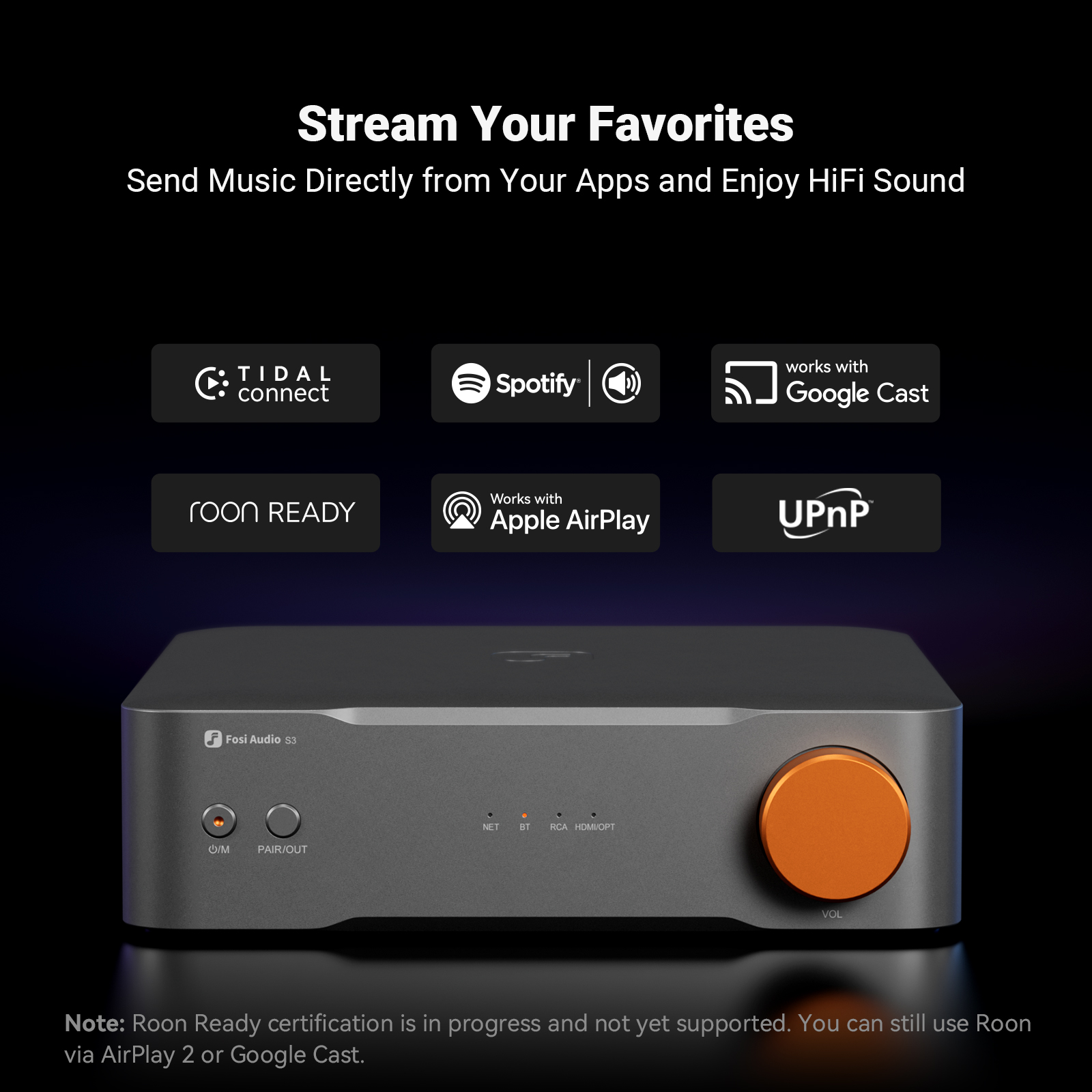 Fosi Audio Hi-Res Music Stream - Audio Without Music บทวิจารณ์และราคา
