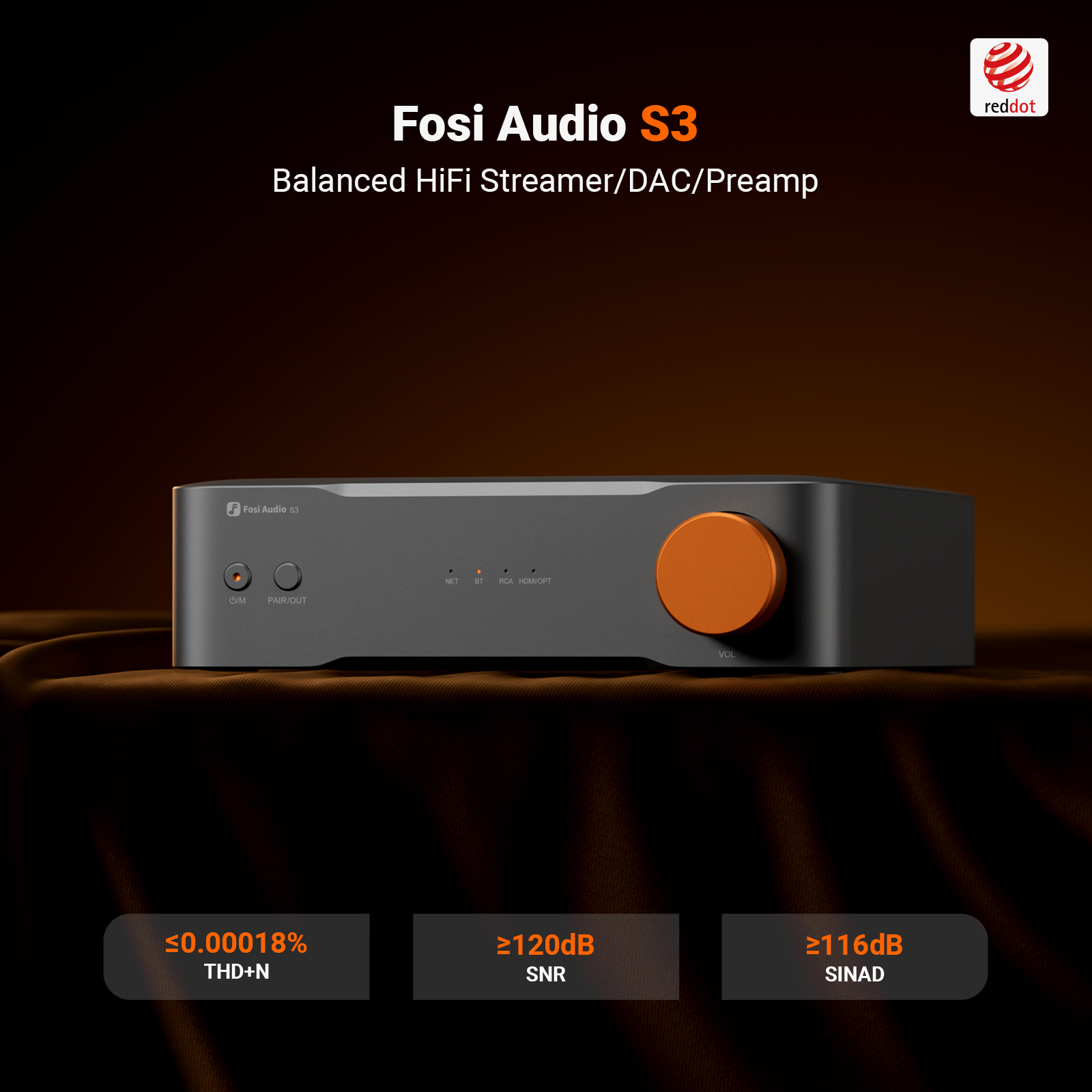 Fosi Audio Hi-Res Music Stream - Audio Without Music บทวิจารณ์และราคา