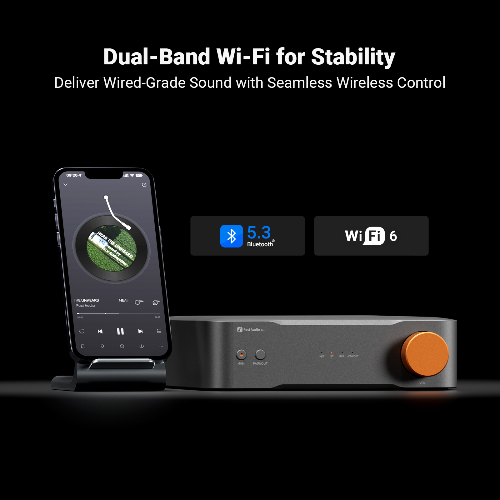 Fosi Audio Hi-Res Music Stream - Audio Without Music บทวิจารณ์และราคา