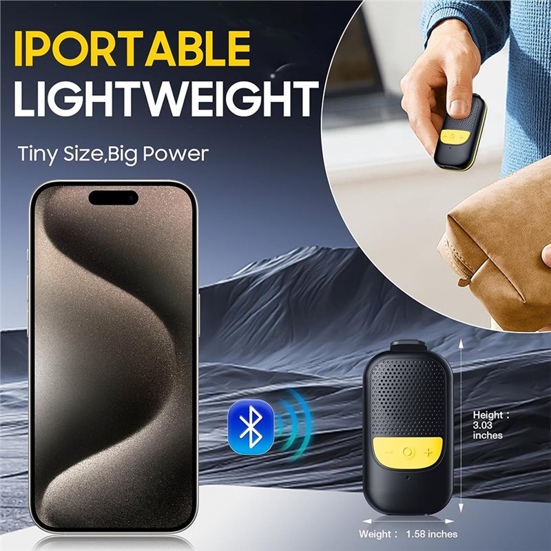 B68C Clip-On Portable Bluetoot - Audio Music Online บทวิจารณ์และราคา