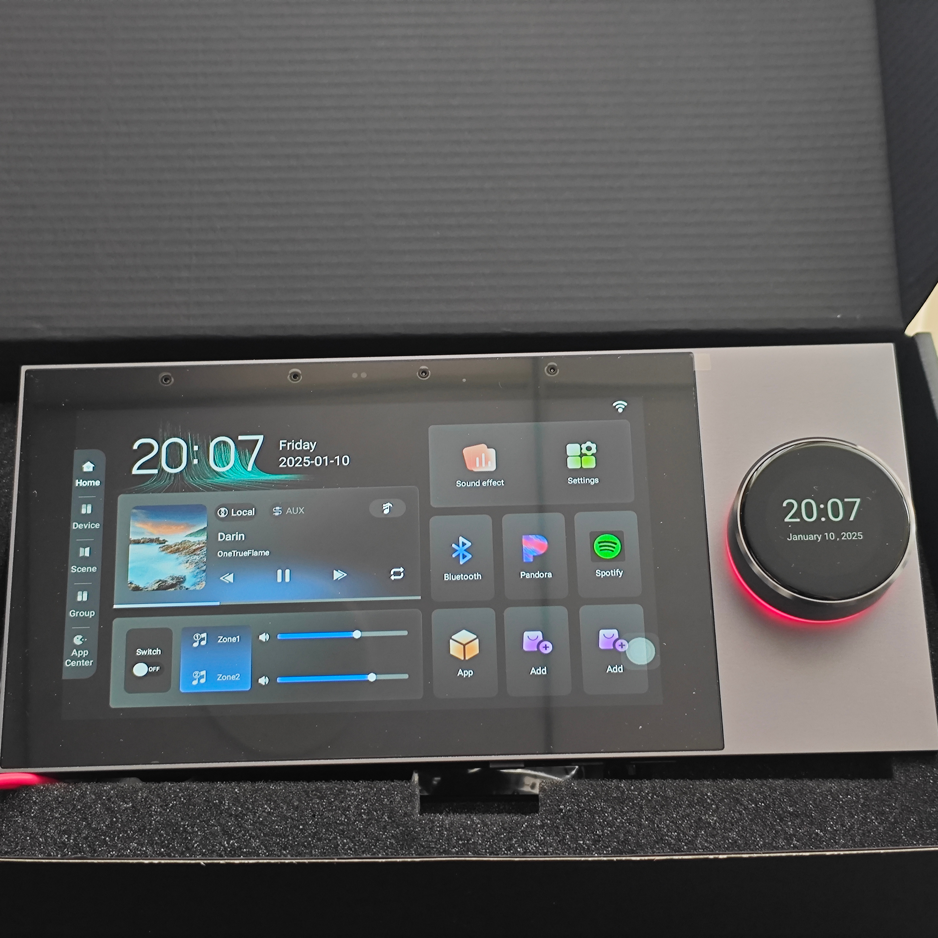 7 Inch Wall Mount Touch Screen - Audio Music Center บทวิจารณ์และราคา
