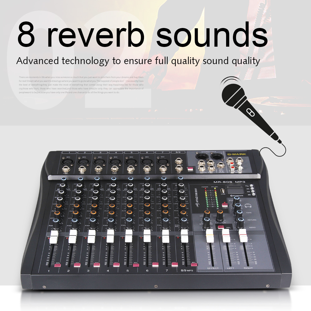 G-MARK MR80S Audio Mixer Inter - Audio Mark Music บทวิจารณ์และราคา