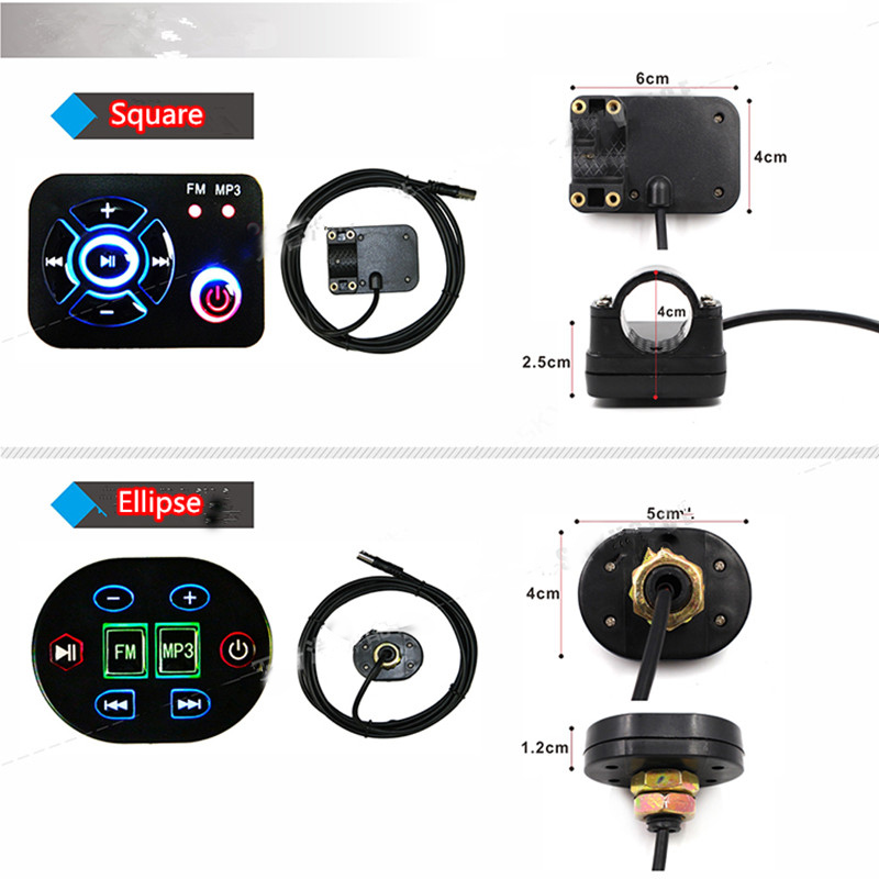 1pc  Motorbike FM Radio Motorc - Audio Music Mp3 บทวิจารณ์และราคา