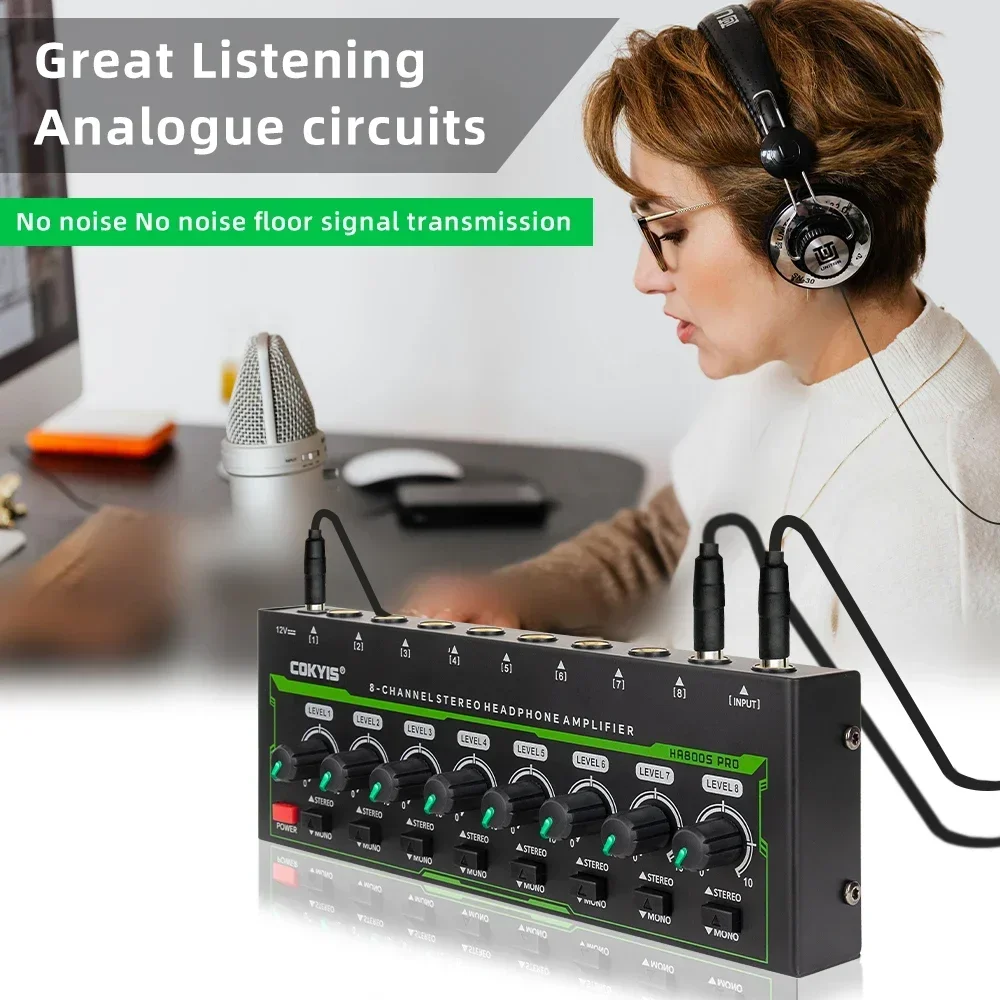 HA800 PRO 8 Channel Headphone  - Audio Without Music บทวิจารณ์และราคา