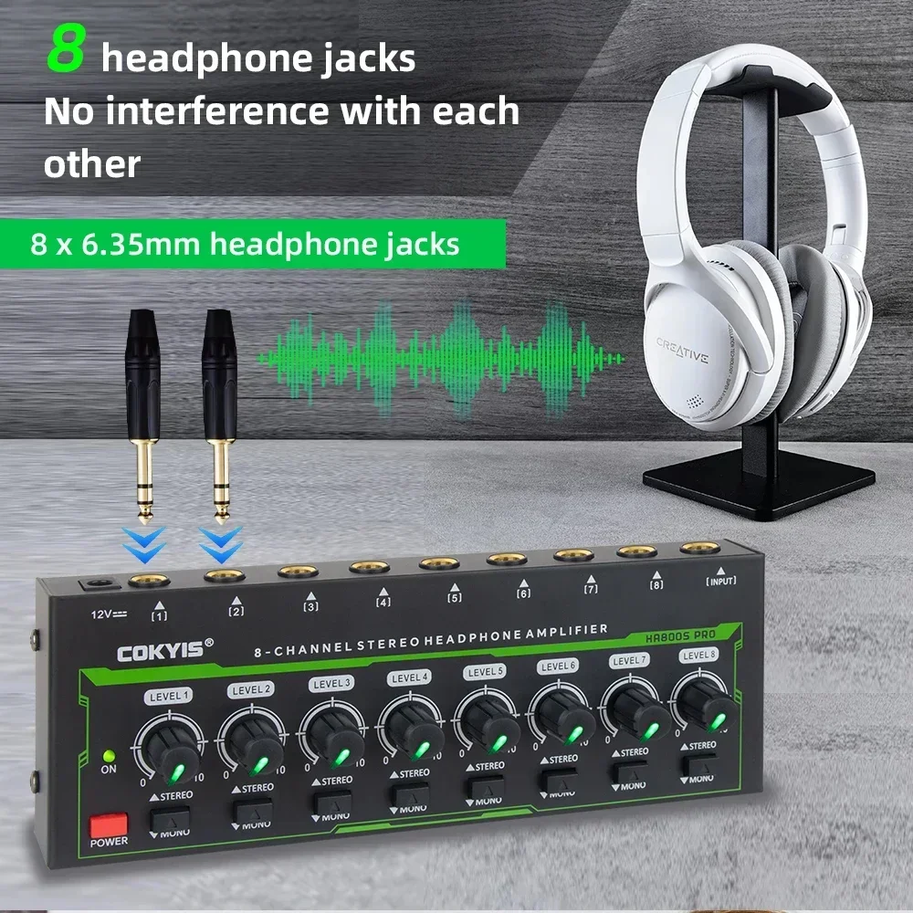 HA800 PRO 8 Channel Headphone  - Audio Without Music บทวิจารณ์และราคา
