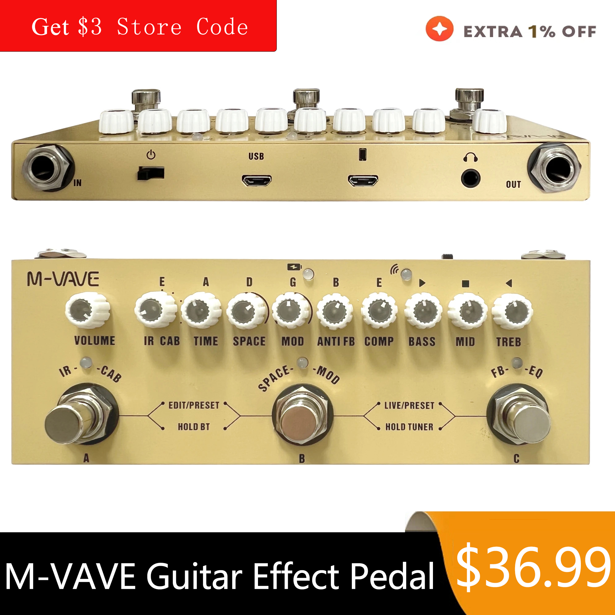M-VAVE Cube BABY Rechargeable  - Audio Music Interface บทวิจารณ์และราคา