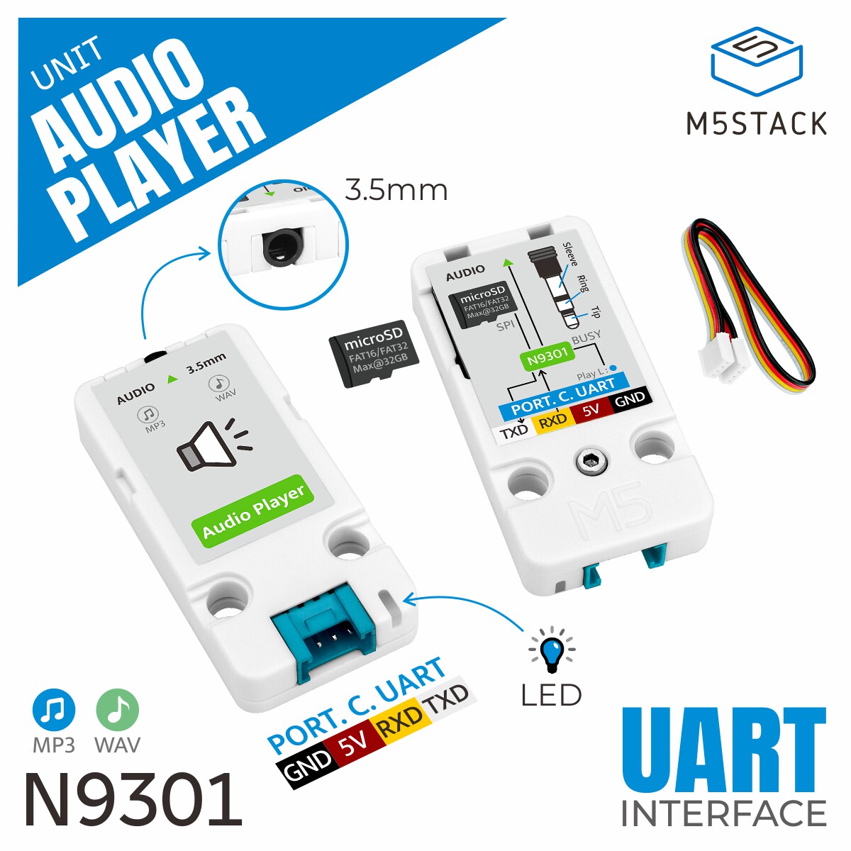 M5Stack Official Audio Player  - Official Audio Music บทวิจารณ์และราคา