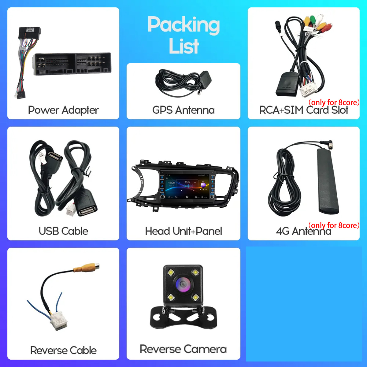 8G Ram 128GB QLED Car Radio St - Audio Music Hindi บทวิจารณ์และราคา