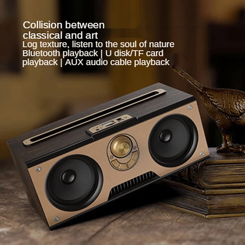 Wireless Dual Audio Wooden Por - Audio Music Center บทวิจารณ์และราคา