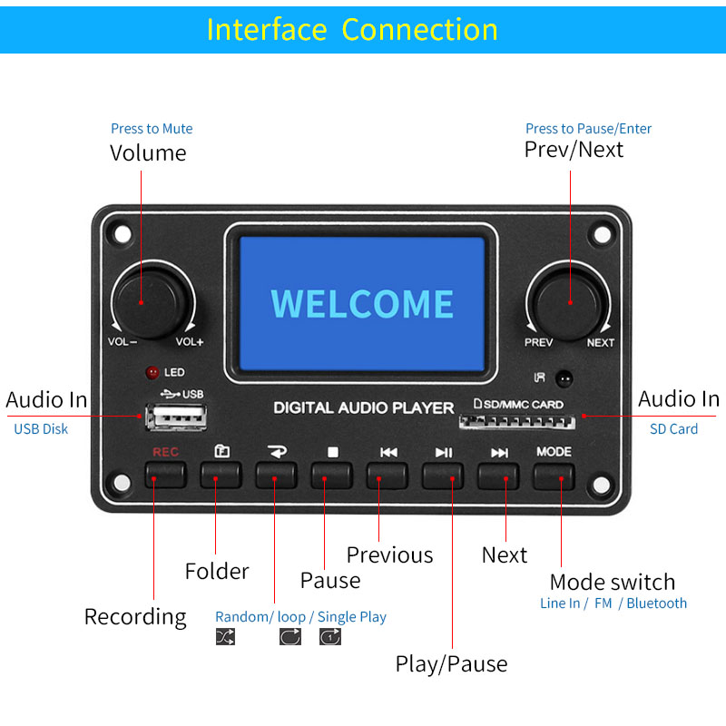 UNISIAN LCD Player Module MP3  - Audio Music Mp3 บทวิจารณ์และราคา