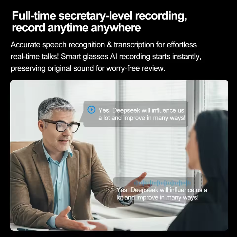 2026 New AI Smart Glasses with - Audio Music App บทวิจารณ์และราคา