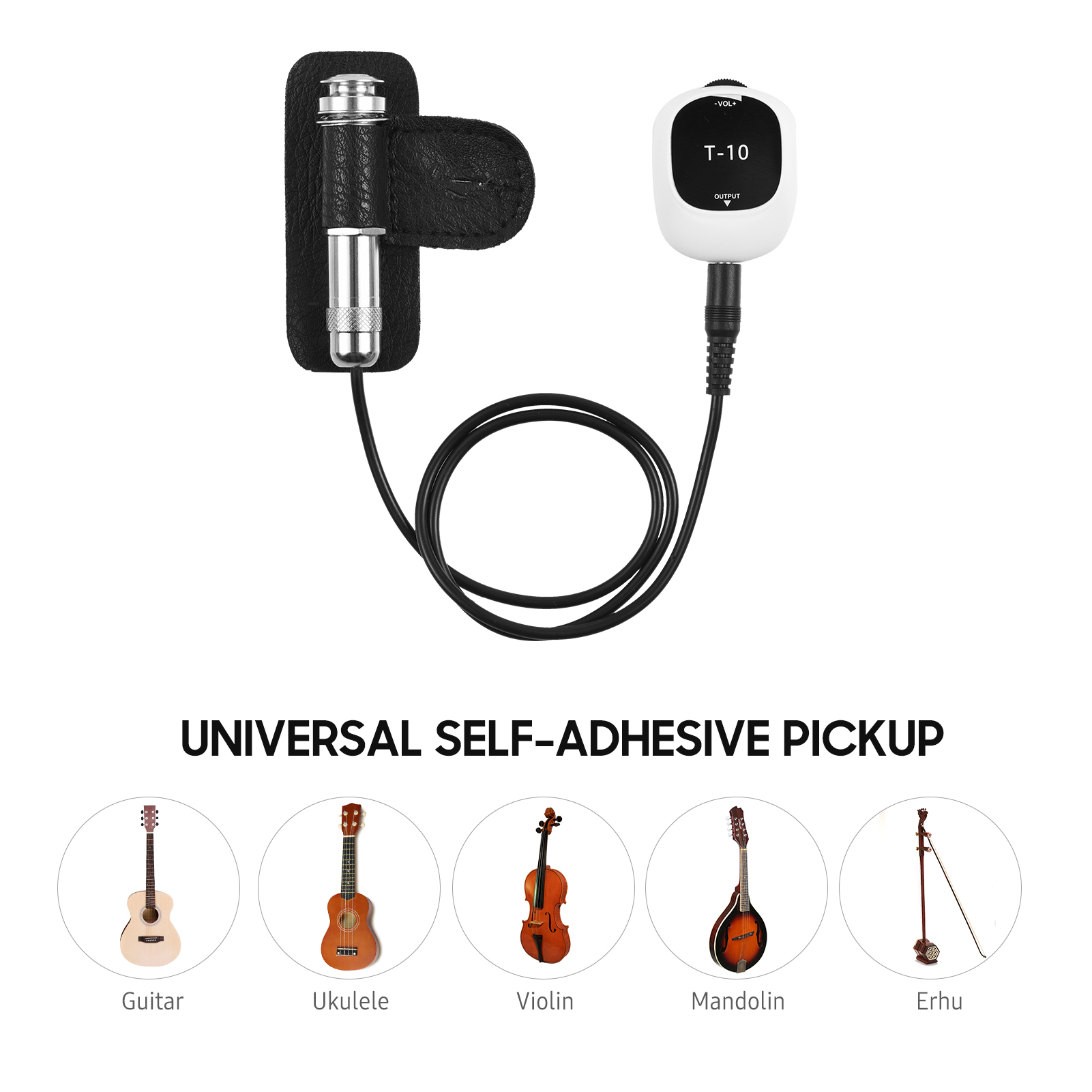 Piezo Pickup Universal No Dril - Audio Music Interface บทวิจารณ์และราคา