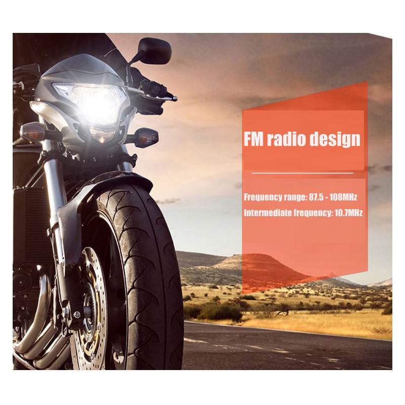 Motorcycle Audio FM Radio AUX  - Audio Music Mp3 บทวิจารณ์และราคา