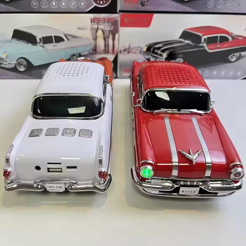 WS-598 Retro Car Model Bluetoo - Audio Music Volume บทวิจารณ์และราคา