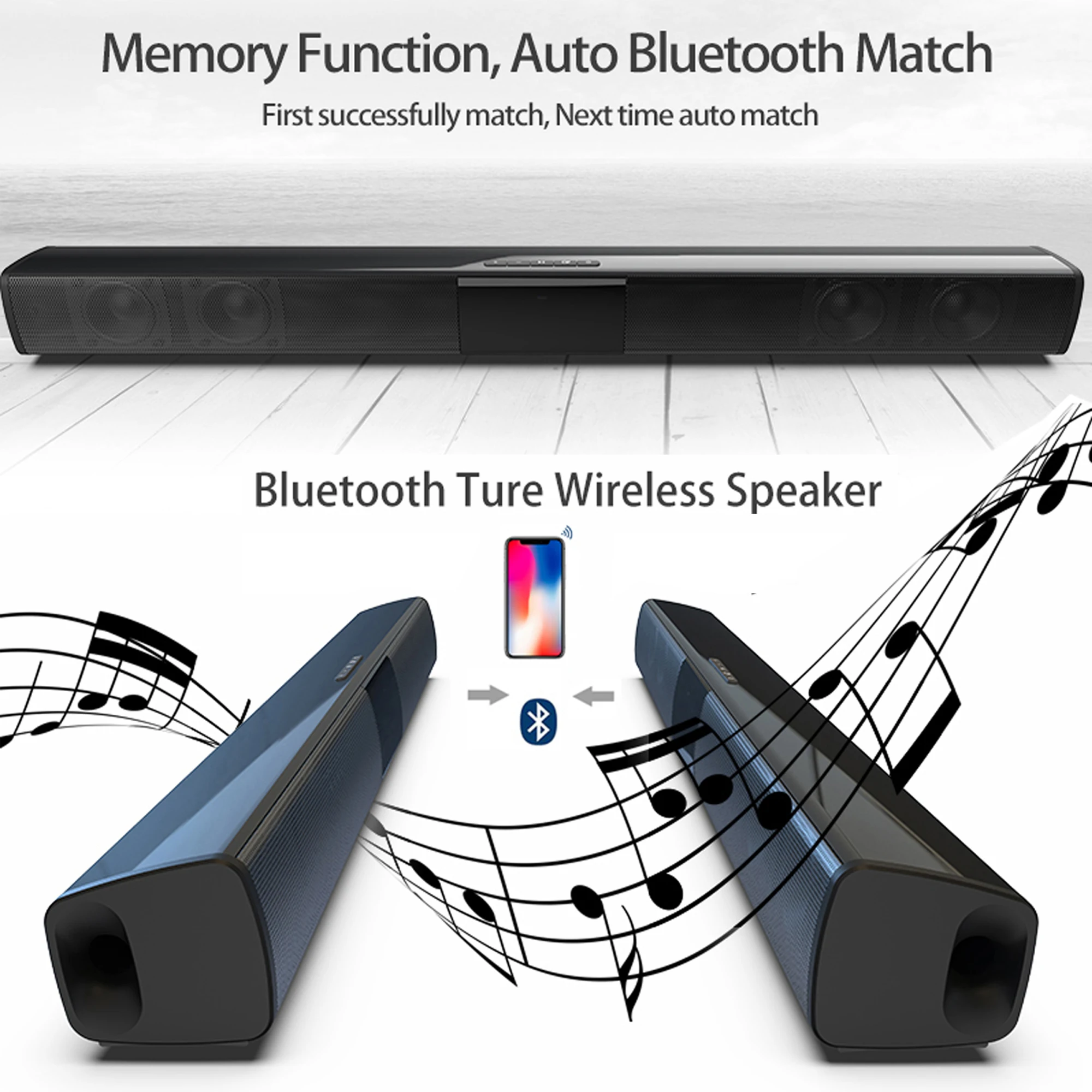 40W High Power Soundbar for TV - Audio Music Center บทวิจารณ์และราคา