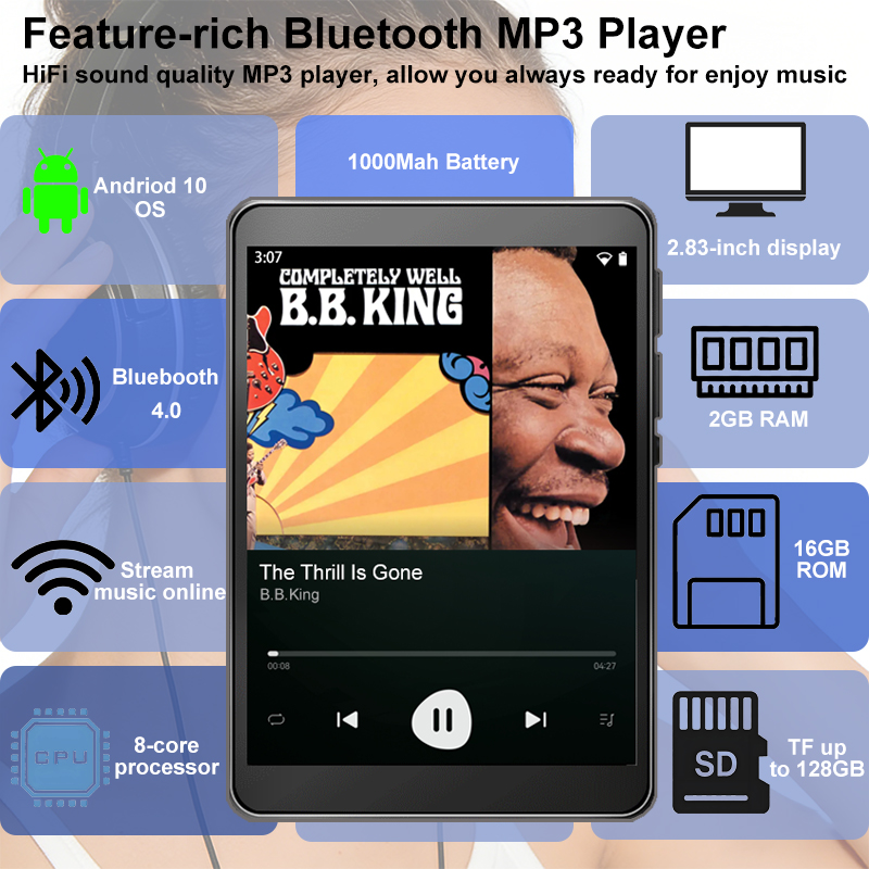 Android 10 MP3 Player Lossless - Audio Music Online บทวิจารณ์และราคา