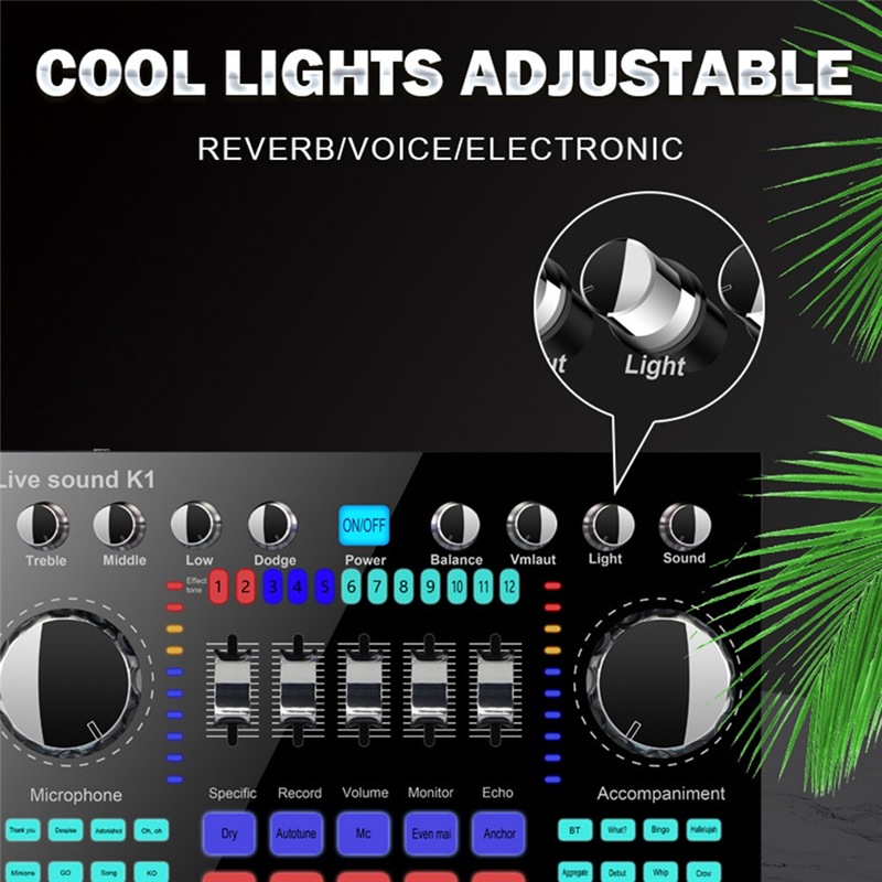 CLCU K1 Live Sound Card Portab - Audio Music Volume บทวิจารณ์และราคา