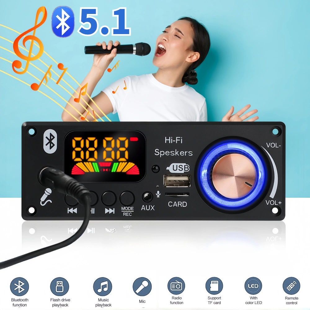 Bluetooth 5.1 DIY 160W Amplifi - Audio Music Volume บทวิจารณ์และราคา