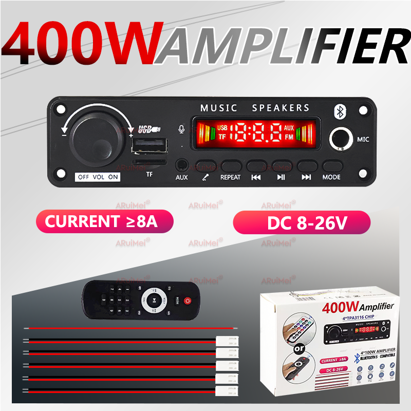 400W DIY Home Digital Amplifie - Audio Music Volume บทวิจารณ์และราคา