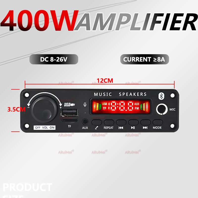 400W DIY Home Digital Amplifie - Audio Music Volume บทวิจารณ์และราคา
